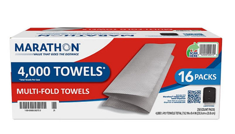 Sam'S Club Marathon Multifold Paper Towels  4000 Count - Bellso